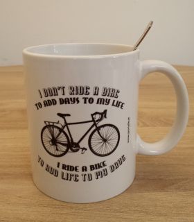 Fahrrad Tasse "I don't ride a bike..."