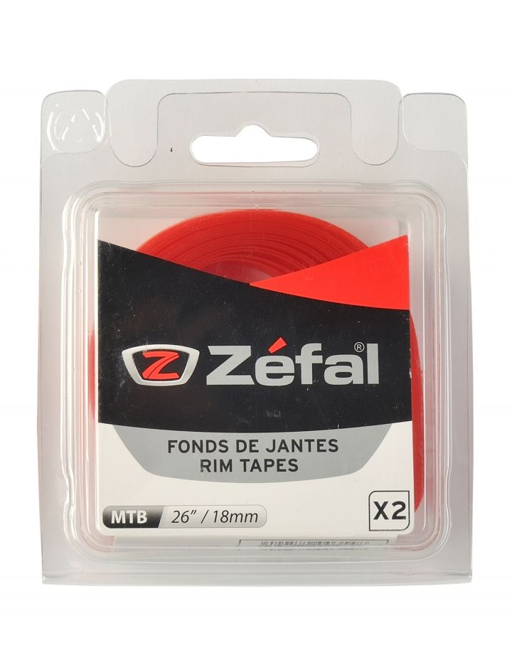 Red Pair Zefal 26" x 18mm PVC Rim Tape 