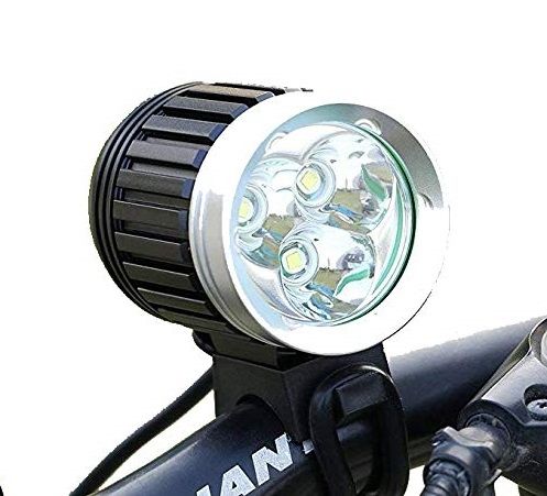 High-Tec LED Fahrradlampe CREE XM-L T6 mit 1800lm inkl. 4400mAh Akkupack