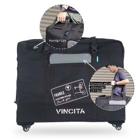 VINCITA SOFT TRANSPORT BAG FOR FOLDING BIKE ALL TYPES WITH WHEELS