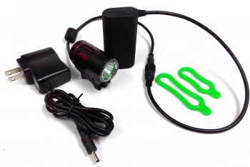 Hi-Tech LED  Bike light CREE XM-L T6 900lm incl. 4800mAh battery, silicon rings and charger