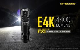 NITECORE E4K 4400 Lumen EXPLORER SERIES USB FLASHLIGHT