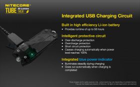 NITECORE TUBE V2.0 USB KEYHOLDER LIGHT 55lm 
