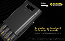 NITECORE F4 BATTERIES CHARGER with  Powerbank function