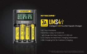 NITECORE UMS4 FAST BATTERY  CHARGER