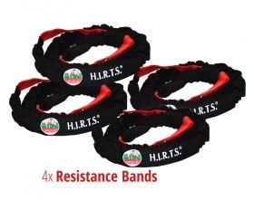 H.I.R.T.S CROSSBOW 5-in-1:  Resistance Bands, Metal Bar, Anchor Belt, DUMBELLS